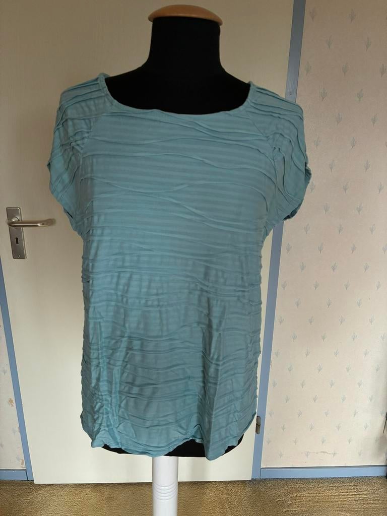 075 Monari shirt in maat 46 zee groen, Kleding | Dames, Verzenden, Maat 46/48 (XL) of groter, Zo goed als nieuw, Korte mouw