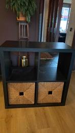 Ikea KALLAX + 2x KNIPSA mand, Ophalen, Zo goed als nieuw, Minder dan 150 cm, Minder dan 100 cm