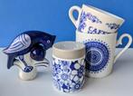 Blauw & Wit/kopjes zoutvaatjes decoratie, Ophalen of Verzenden, Gebruikt, Kop(pen) en/of Schotel(s)