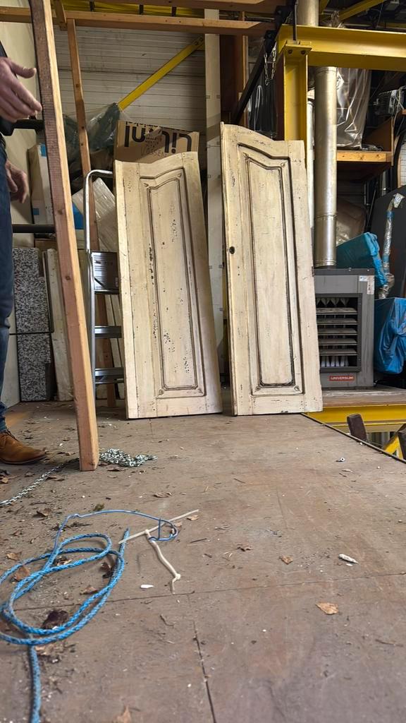 Oude houten deur panelen - 157x97 cm, Antiek en Kunst, Antiek | Overige Antiek, Ophalen