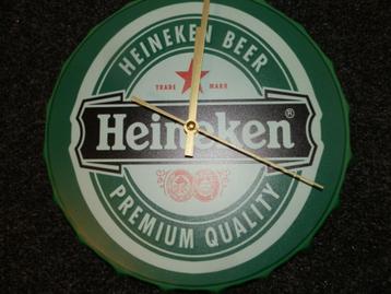 Wandklok 30 cm Heineken nieuw
