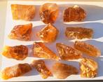Prachtige Honing Calciet edelstenen verzameling mineralen, Ophalen of Verzenden