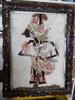 indonesische kunst, geschilderd geitenvel, Antiek en Kunst, Ophalen of Verzenden