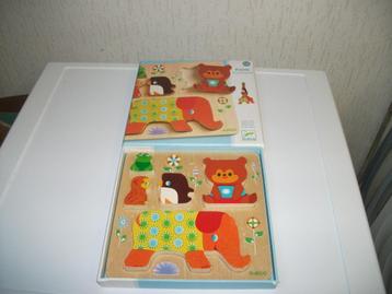 Puzzel Djeco 5 delig beschikbaar voor biedingen