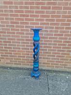 Houten pied de stalle blauw, Gebruikt, Onbekend, Ophalen of Verzenden, Onbekend