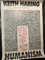Keith Haring “Humanism” poster print op canvas 40x60cm, Nieuw, Ophalen of Verzenden, A1 t/m A3, Canvas of Doek