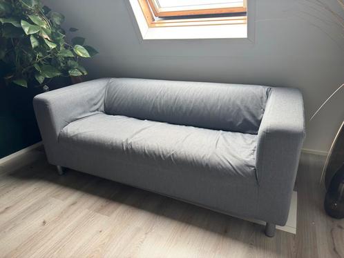 2-zitsbank, Vissle grijs - Ikea KLIPPAN, Huis en Inrichting, Banken | Bankstellen, Zo goed als nieuw, Rechte bank, Tweepersoons