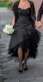 Zwarte bruidsjurk Mary Borsato maat 36, Ophalen of Verzenden, Zo goed als nieuw, Wit, Trouwjurk