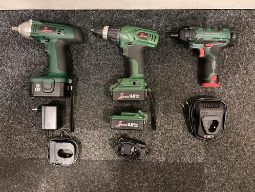 Accu machines 3 stuks in goede staat., Doe-het-zelf en Verbouw, Gereedschap | Boormachines, Zo goed als nieuw, Boor- en Schroefmachine