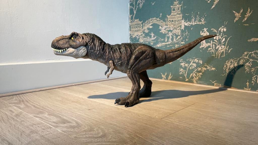 Super stoere T-rex, Ophalen