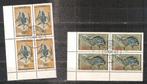 BRD 974-975 blok van 4, Ophalen of Verzenden, BRD, Gestempeld