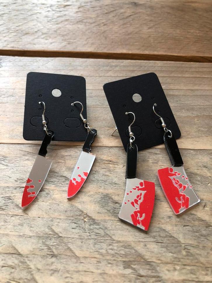 Messen, Sieraden, Tassen en Uiterlijk, Oorbellen, Nieuw, Hangers, Overige materialen, Zilver, Ophalen of Verzenden