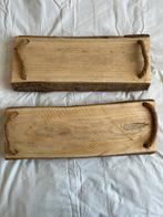 Houten Serveerplanken Boomstam met Hengsels - Zo Goed Als Ni, Ophalen, Zo goed als nieuw, Overige vormen, Hout