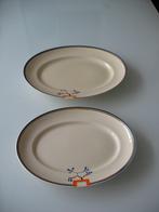 2 Art-Deco Clarice Cliff Bizarre Wilkinson grote schalen, Ophalen of Verzenden