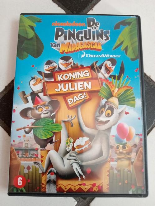De Pinguïns van Madagascar dvd Koning Julien Dag nieuw!, Cd's en Dvd's, Dvd's | Tekenfilms en Animatie, Zo goed als nieuw, Amerikaans