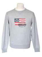 Sebago sweater, Portland Maine flag, grijs, Mt. S, Sebago, Verzenden, Zo goed als nieuw, Grijs