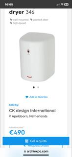 Elektronische Handdroger - Hygiënisch & Snel, Ophalen of Verzenden, Gebruikt, Overige typen