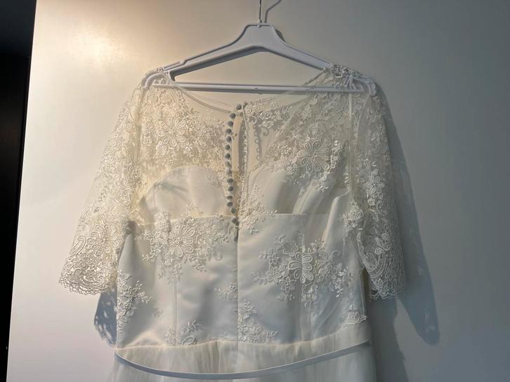 Trouwjurk maat 44 + schoenen 40 + corset 85B, Kleding | Dames, Trouwkleding en Trouwaccessoires, Zo goed als nieuw, Trouwjurk
