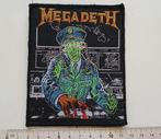 Megadeth mooie zeldzame Holy Wars vintage 1990 patch 49-, Verzenden, Nieuw, Kleding