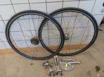 Shimano 105 groupset 7 speed, Crankstel of Pedalen, Shimano, japan, Shimano, Zo goed als nieuw