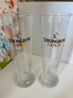 Strongbow Gold glazen set van 4 glazen, Ophalen of Verzenden, Nieuw, Frisdrankglas