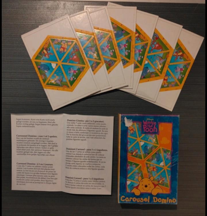 Winnie the Pooh Carousel domino, Hobby en Vrije tijd, Gezelschapsspellen | Overige, Zo goed als nieuw, Ophalen of Verzenden
