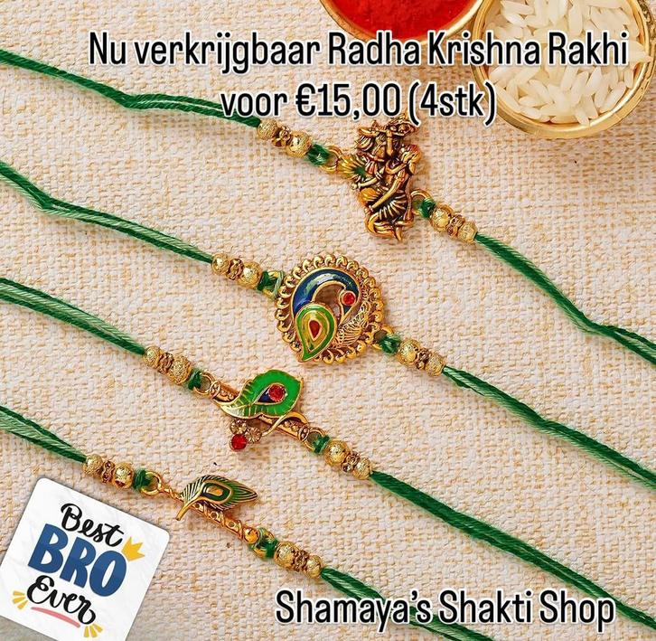 Radha/ Krishna Rakhi, Sieraden, Tassen en Uiterlijk, Armbanden, Nieuw, Ophalen of Verzenden