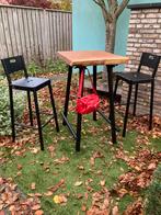 Statafels, Bartafels en Krukken, Ophalen, Met voetsteun, Nieuw, 90 cm of meer