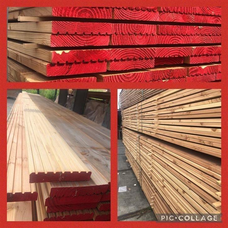 vlonderplanken hardhout! grenen! Douglas!, Tuin en Terras, Terrasdelen en Vlonders, Nieuw, Composiet, Ophalen of Verzenden