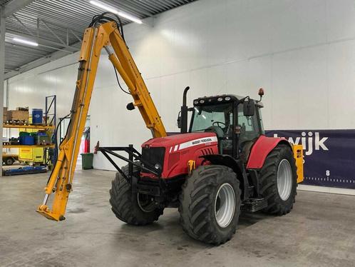 2007 Massey ferguson 7480 tractor + herder, Zakelijke goederen, Agrarisch | Tractoren, Massey Ferguson, Gebruikt