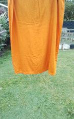 💐VINTAGE ORANJE GORDIJN JAREN 70, Ophalen of Verzenden, Zo goed als nieuw, 100 tot 150 cm, 150 tot 200 cm