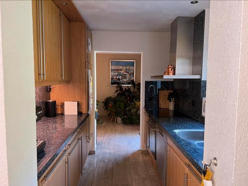 Hele keuken, parallelkeuken, hardstenen aanrecht, Huis en Inrichting, Keuken | Complete keukens, Gebruikt, Dubbelwandige keuken