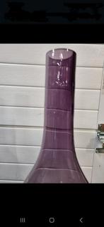 vazen opal  paars glas fles vorm, Huis en Inrichting, Woonaccessoires | Vazen, Ophalen of Verzenden, 'T Olde Gre-j, Info@toldegrej.nl