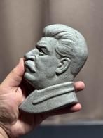 Vintage Sovjet Bas-reliëf van Jozef Stalin – Gietmetalen…, Ophalen of Verzenden, Landmacht