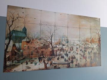 ixxi Winterlandschap met schaatsers 140x80cm beschikbaar voor biedingen