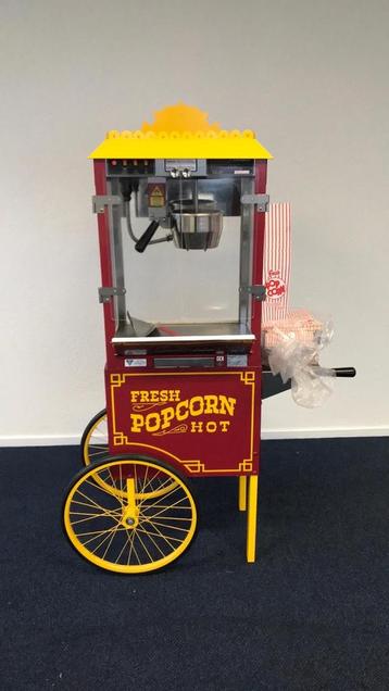 Popcornmachine Cretors & Co met kar beschikbaar voor biedingen
