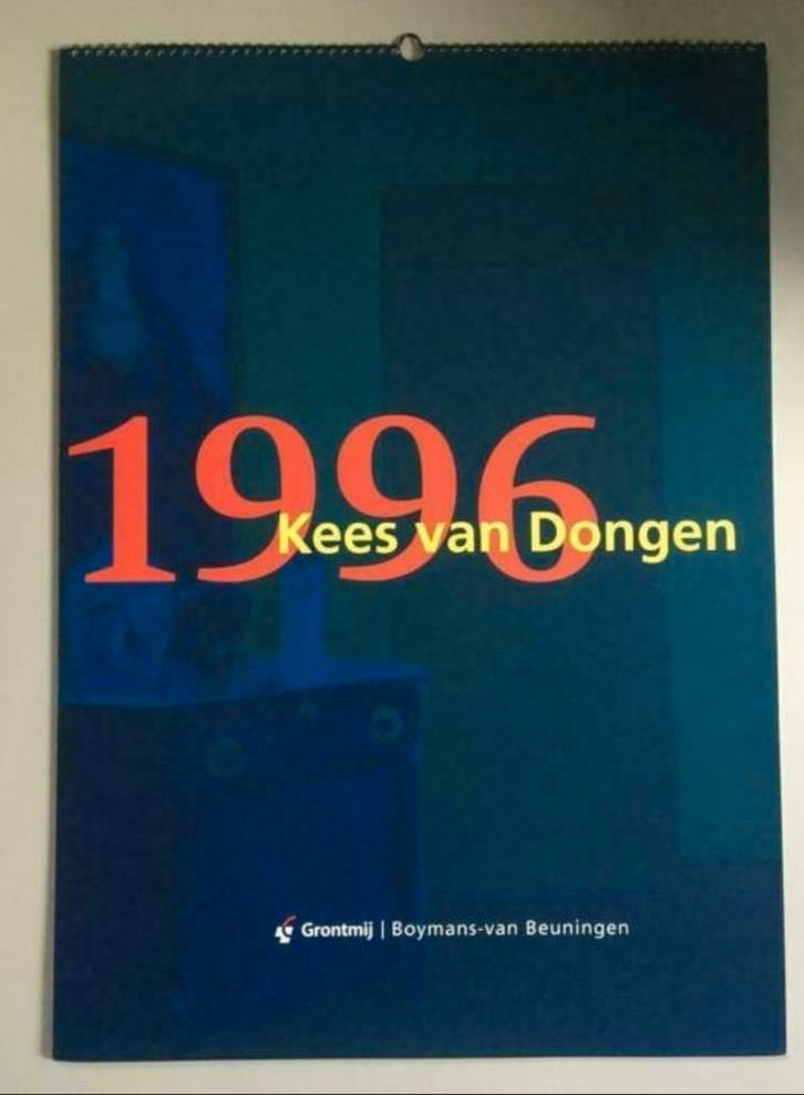 kunstkalender 1996 Grontmij Boymans van B. Kees van Dongen, Diversen, Kalenders, Gebruikt, Maandkalender, Ophalen of Verzenden