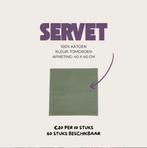 Server 100% katoen - 60st, Overige typen, Ophalen of Verzenden, Zo goed als nieuw, X