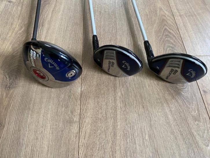 Callaway Big Bertha Driver en Houten 3 & 5, Sport en Fitness, Golf, Zo goed als nieuw, Club, Callaway, Ophalen of Verzenden