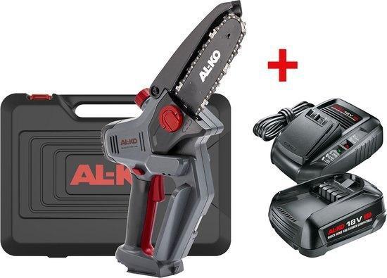 AL-KO CSM 1812 kit incl accu/lader - 18V mini kettingzaag, Tuin en Terras, Hand-tuingereedschap, Nieuw, Overige soorten, Ophalen of Verzenden