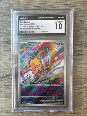 Toedscool Scarlet & Violet Holo CGC 10 beschikbaar voor biedingen