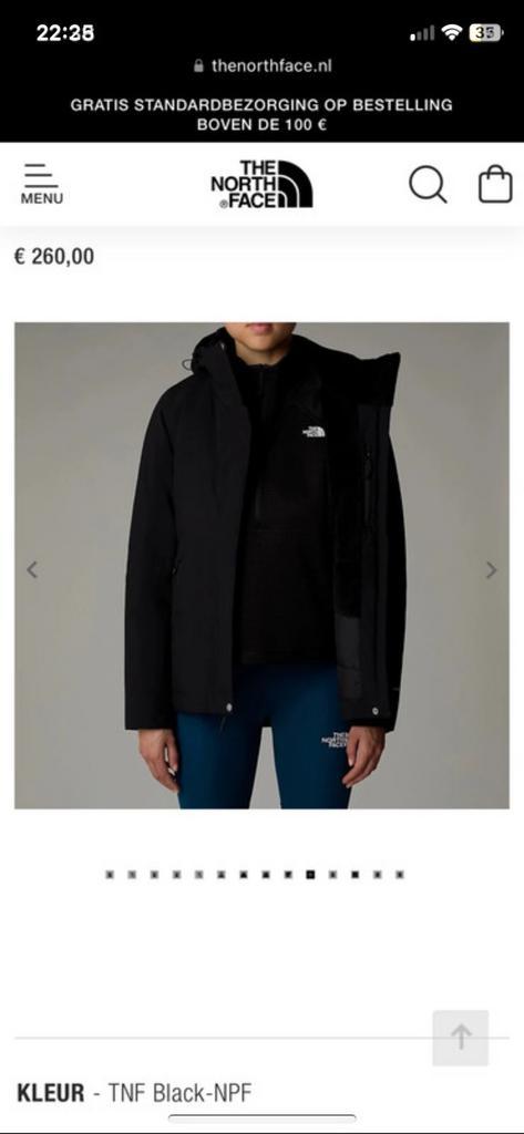 The North Face jas met zachte binnenvoering maat S, Kleding | Dames, Jassen | Winter, Zo goed als nieuw, Maat 36 (S), Zwart, Ophalen of Verzenden