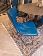 2 x Leolux Callas stoelen Blauw, Ophalen of Verzenden, Zo goed als nieuw