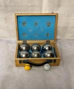 Petanque set in houten kist, Sport en Fitness, Biljarten en Poolen, Ophalen, Gebruikt, Overige typen
