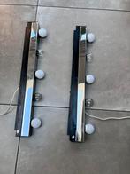 2 X IKEA MUSIK CHROOM MAKE UP LAMPEN INCLUSIEF LED SPOTS, Huis en Inrichting, Lampen | Wandlampen, Ophalen of Verzenden, Zo goed als nieuw