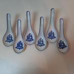 Chinese rijstlepel blauw/wit 6 stuks, Ophalen of Verzenden
