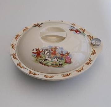 Royal Doulton Bunnykins verwarmingskinderbord /Babybord beschikbaar voor biedingen