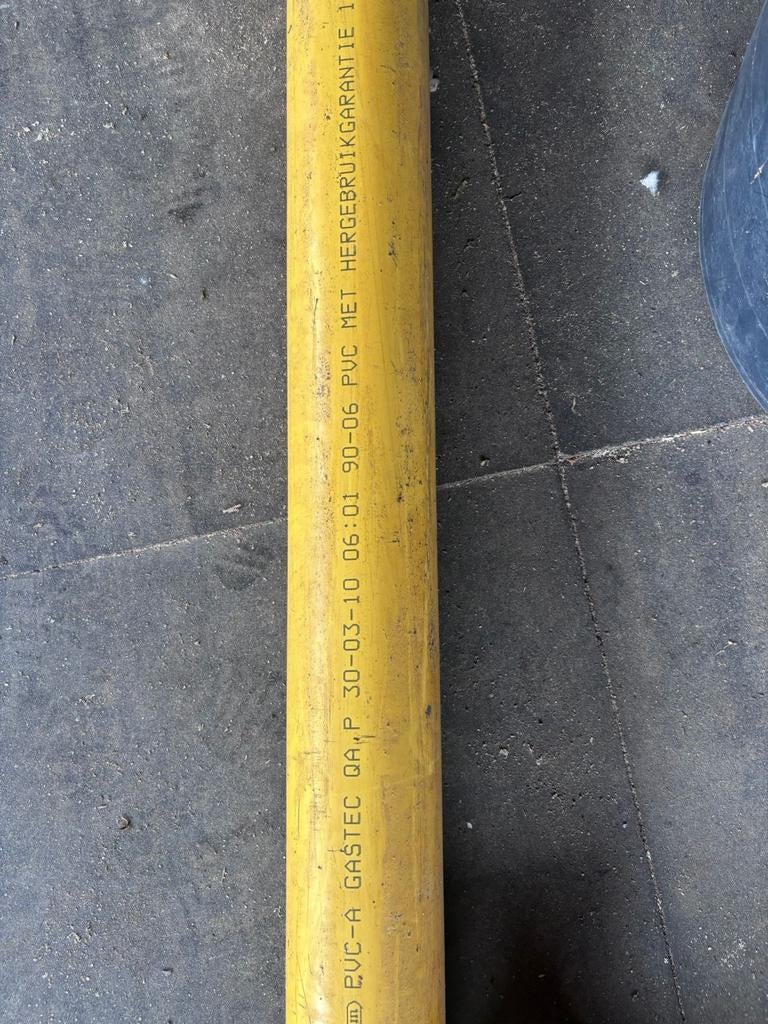 ongebruikte gele gasbuis (PVC, Gastec-gekeurd) met bijbehore, Ophalen of Verzenden, Nieuw