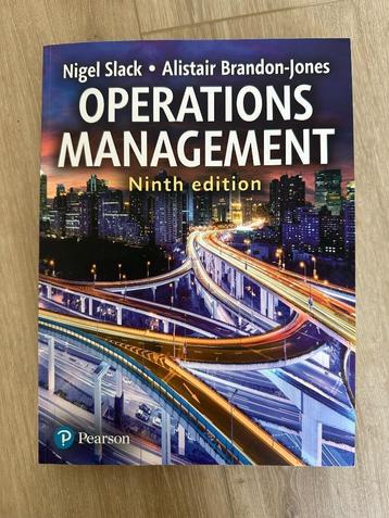 Operations management 9th edition studieboek beschikbaar voor biedingen