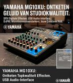 Yamaha MG10XU Mengpaneel, Ophalen of Verzenden, Zo goed als nieuw, 5 tot 10 kanalen, Microfooningang